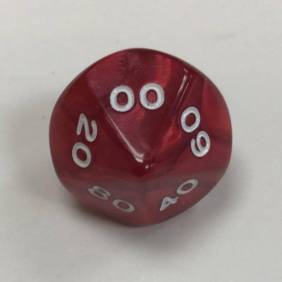 Red DT10 Pearl Dice Koplow - DiceEmporium.com