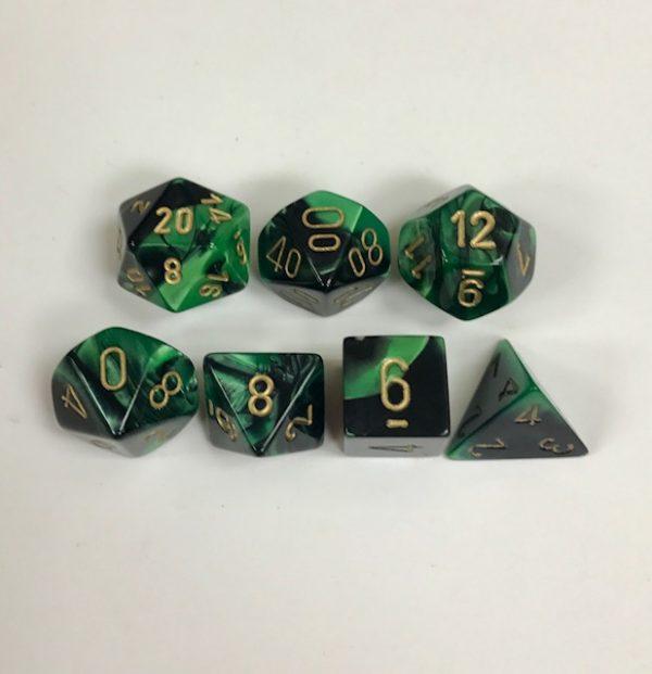 Black-Green-Gold-Gemini-Chessex-Dice-CHX26439