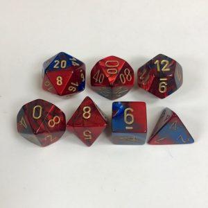 Blue-Red-Gold-Gemini-Chessex-Dice-CHX26429