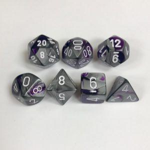 Purple-Steel-White-Gemini-Chessex-Dice-CHX26432