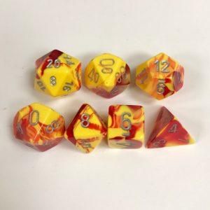 Red-Yellow-Silver-Gemini-Chessex-Dice-CHX26450