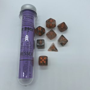 Nebula Copper Matrix 7 die set - The Dice Emporium