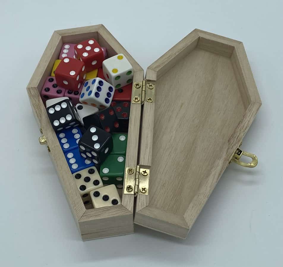 Coffin with 16mm Dice - The Dice Emporium