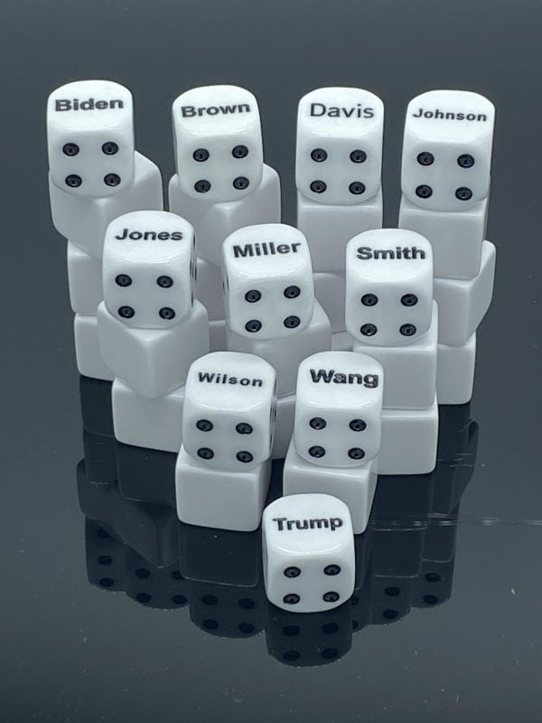 Last Name Dice -DiceEmporium.com