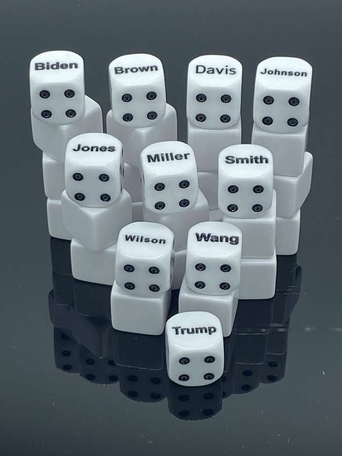 Last Name Dice -DiceEmporium.com