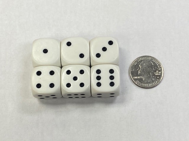 20mm 1-6 pipped - DiceEmporium.com