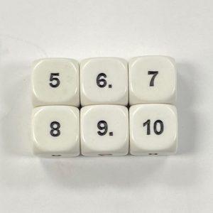 Number 5-10 - DiceEmporium.com