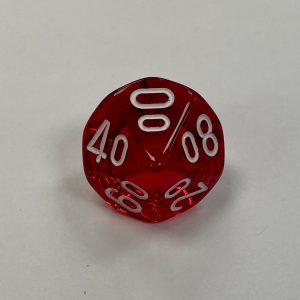 Red 10 Sided % Chessex - DiceEmporium.com