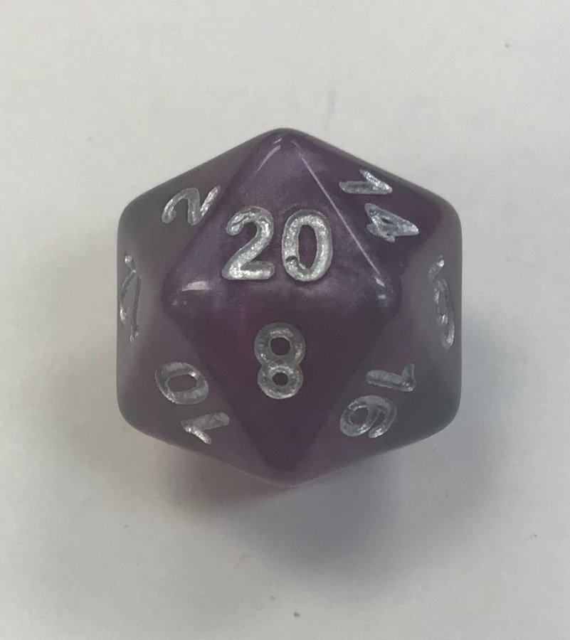 20 Sided Amethyst HD Dice - DiceEmporium.com