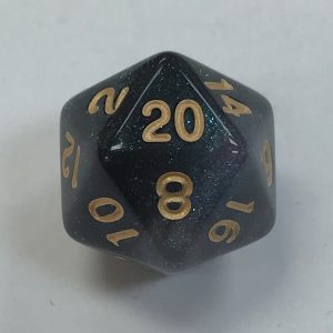 20 Sided Emerald Aurora HD Dice - DiceEmporium.com