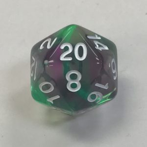 20 Sided Violet Evergreen HD Dice - DiceEmporium.com