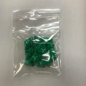 Green Opaque d4 HD Set of 20 Dice - 4 Sided - DiceEmporium.com