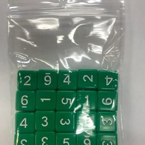 Green Opaque d6 HD Set of 20 Dice - 6 Sided - DiceEmporium.com