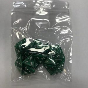 Green White Pearl d4 HD Set of 20 Dice - 4 Sided - DiceEmporium.com