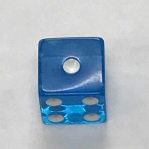 16mm Blue Transparent Dice Koplow - DiceEmporium.com