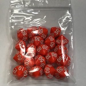 Orange d10 % HD Set of 20 Dice 10 Sided - DiceEmporium.com