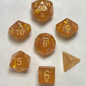 Millennium Amber 7 die set - DiceEmporium.com