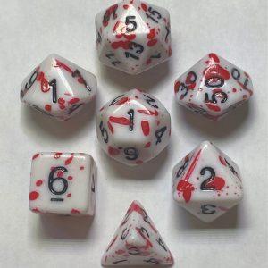 Blood Splatter 7 die set - DiceEmporium.com