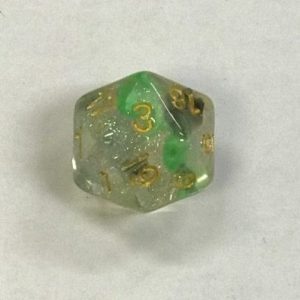 Luminous Venom 20 Sided Dice - DiceEmporium.com