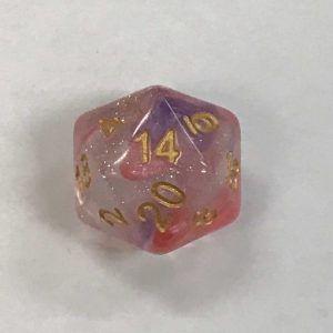 Luminous Ruby 20 Sided Dice - DiceEmporium.com