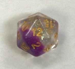 Violet Sunset 20 Sided Dice - DiceEmporium.com