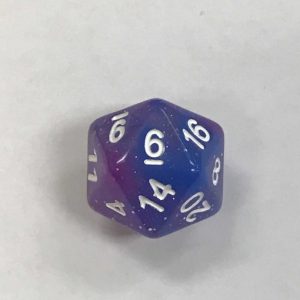 Blue Purple Galaxy 20 Sided Dice - DiceEmporium.com