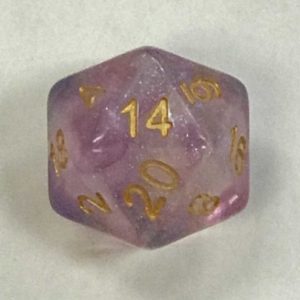 Violet Storm 20 Sided Dice - DiceEmporium.com