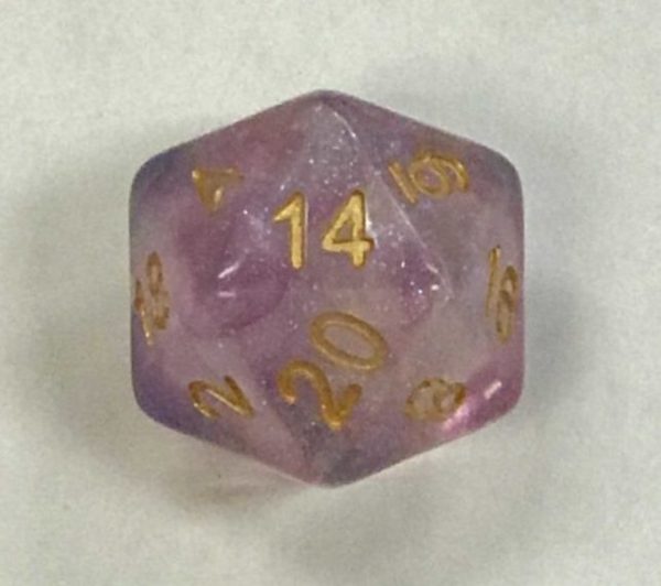 Violet Storm 20 Sided Dice - DiceEmporium.com