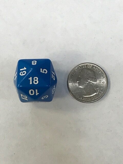 D4 Dice 24mm edge length (7FPSPAFSB) by samuel