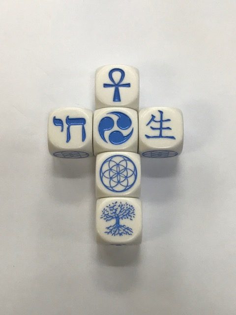 6 Sided Life Symbol Dice - DiceEmporium.com