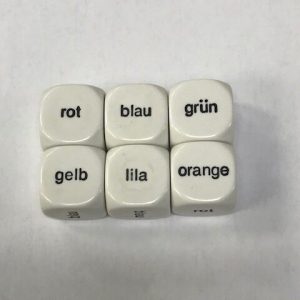 German Color Word - 6 Sided