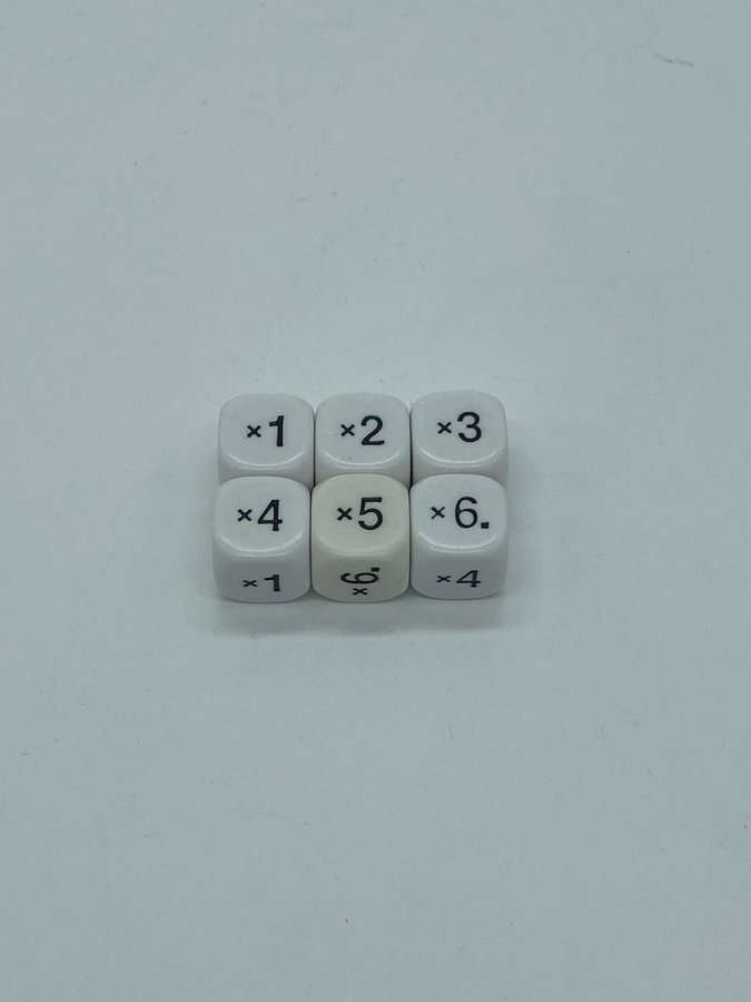 Multiplication w/Numbers dice - DiceEmporium.com