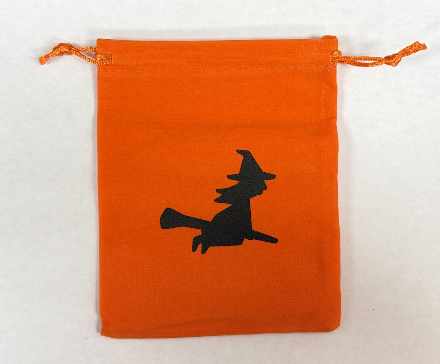 Orange Velvet Witch Bag - Dice Emporium