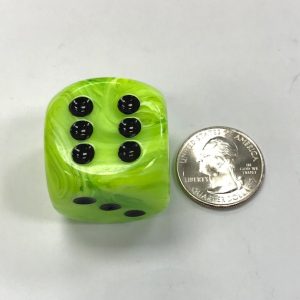 Vortex 30mm Bright Green/black - DiceEmporium.com