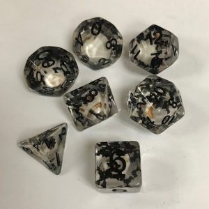 Skull and Bat 7 Die Set - DiceEmporium.com