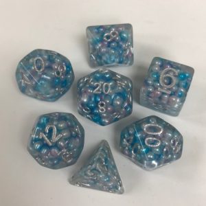 Blue Ball 7 Die Set - DiceEmporium.com