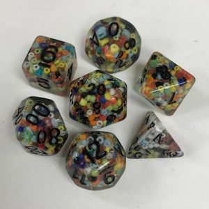 Colorful Circle 7 Die Set - DiceEmporium.com