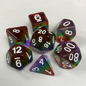 Layered 5 Color 7 Die Set - DiceEmporium.com