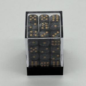 12mm Black Pearl Block of 36 - dice emporium