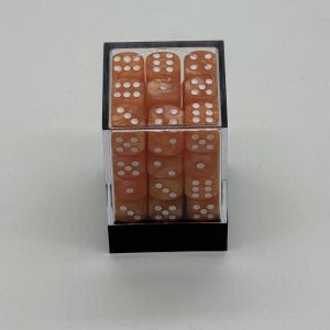 12mm Orange Pearl Block of 36 - dice emporium