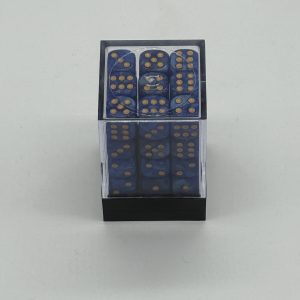 12mm Blue Pearl Block of 36 - dice emporium