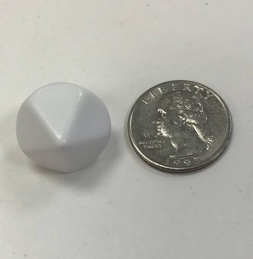 10 Sided Opaque Blank 6 Sided Die - DiceEmporium.com