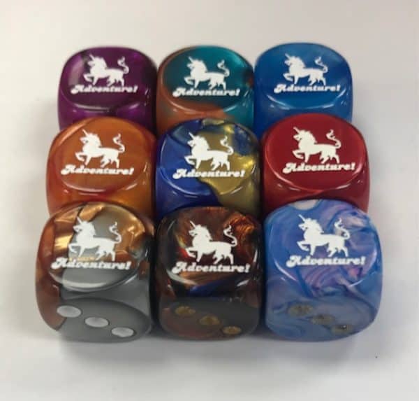 Adventure Unicorn d6 - DiceEmporium.com