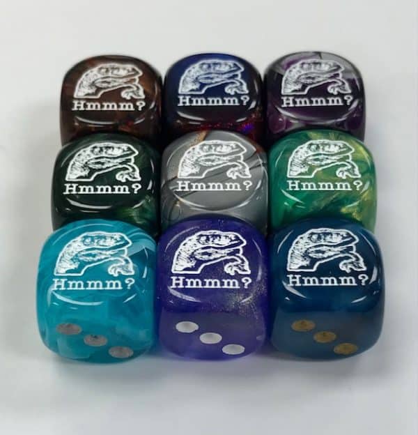 Philosoraptor d6 - DiceEmporium.com