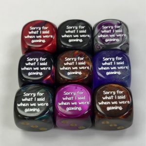 Sorry d6 - DiceEmporium.com