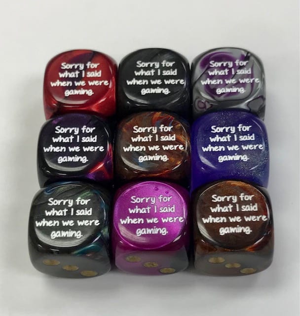 Sorry d6 - DiceEmporium.com