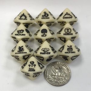 5th Edition Race d10 - DiceEmporium.com