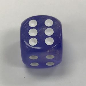 16mm Purple/white - DiceEmporium.com