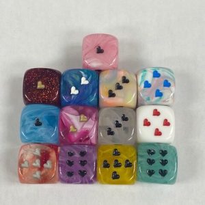 Heart Dice - 16mm
