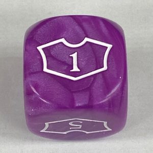 22mm Purple Loyalty Dice 1-6 - DiceEmporium.com